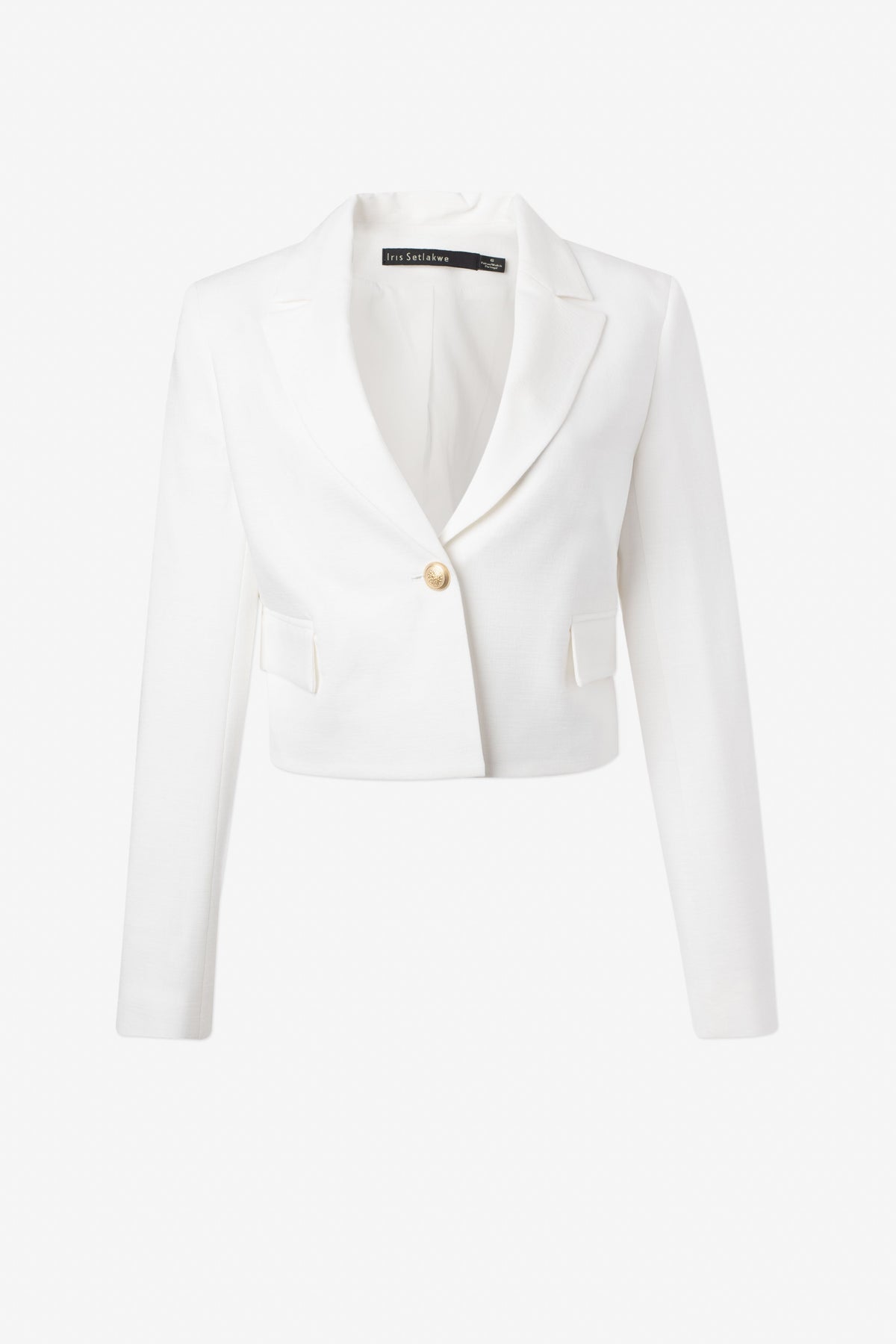 Short jacket with flap pockets
