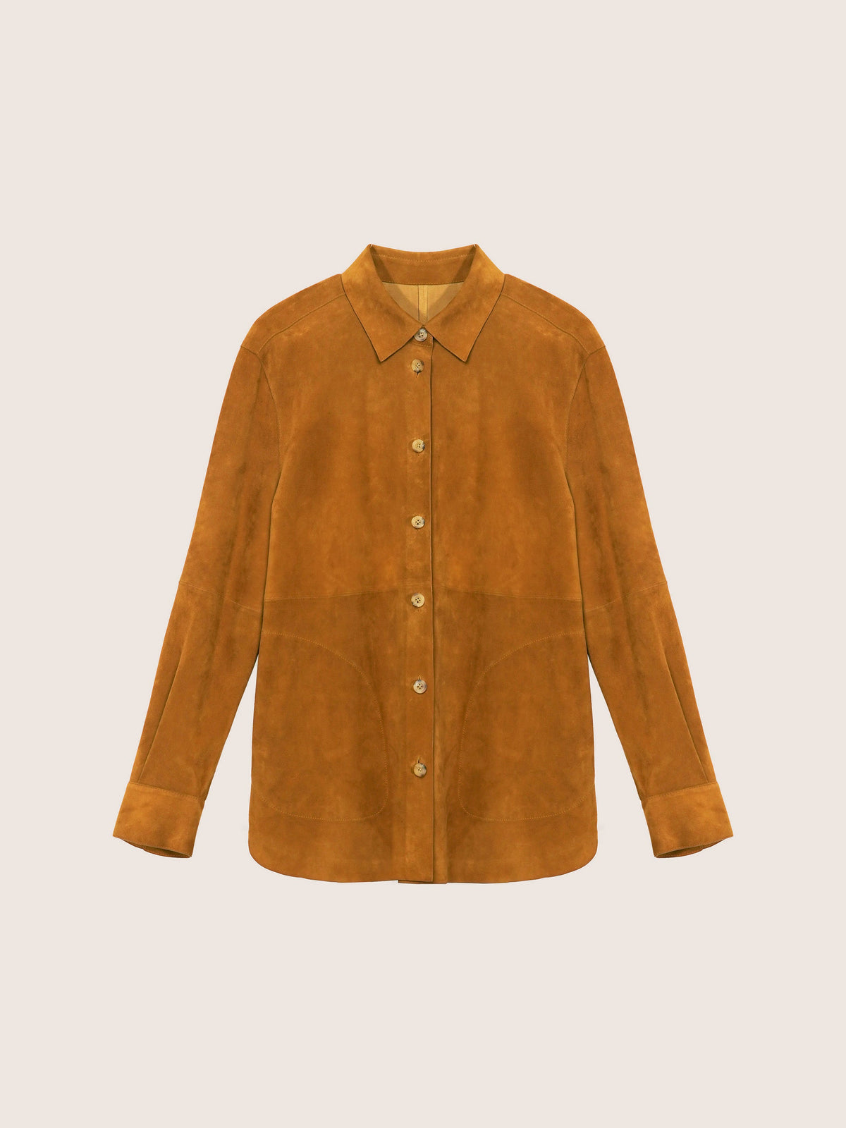 Elara Lambskin Suede Shacket