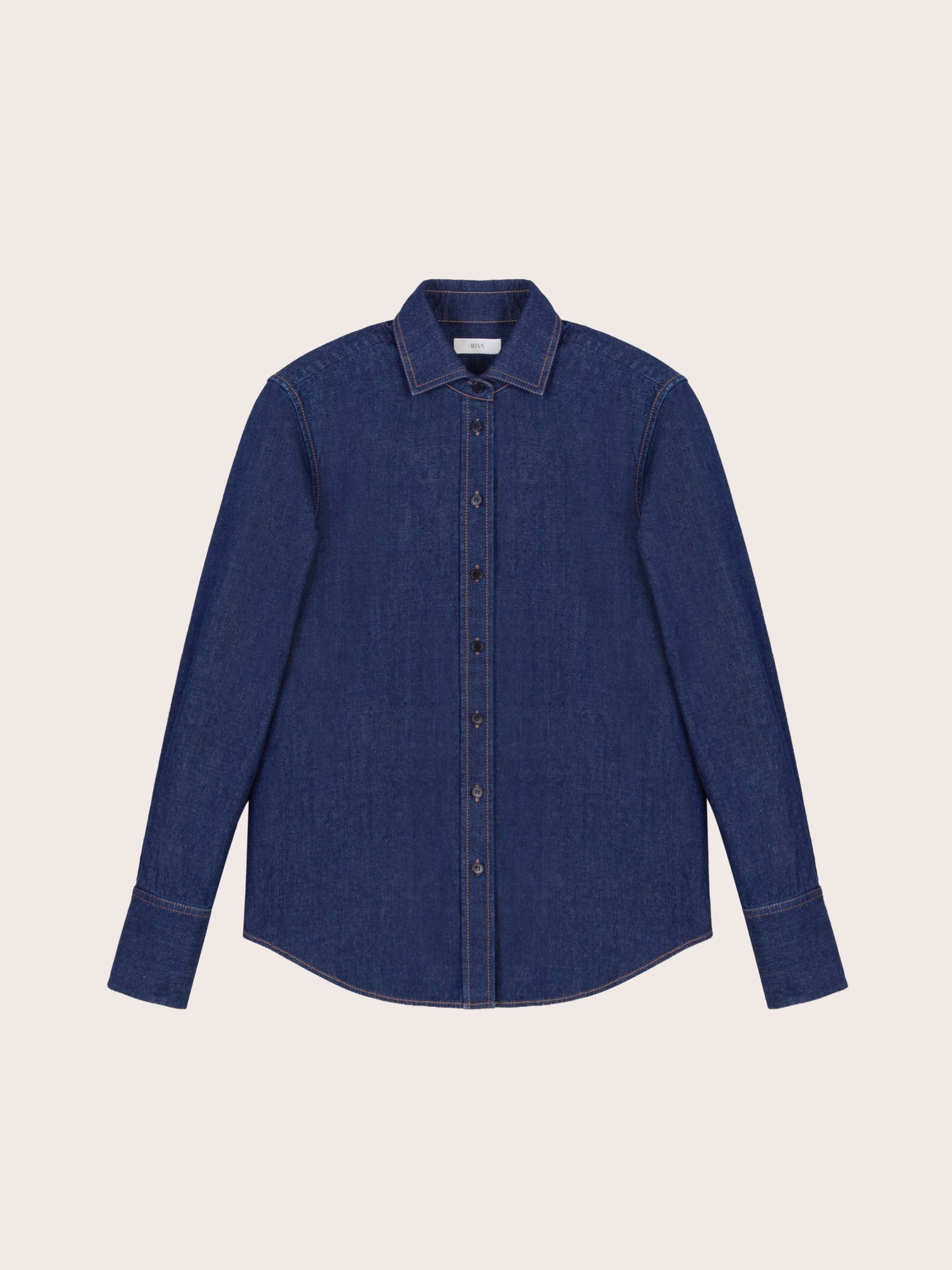 Daphne Dark Denim Button Down Top