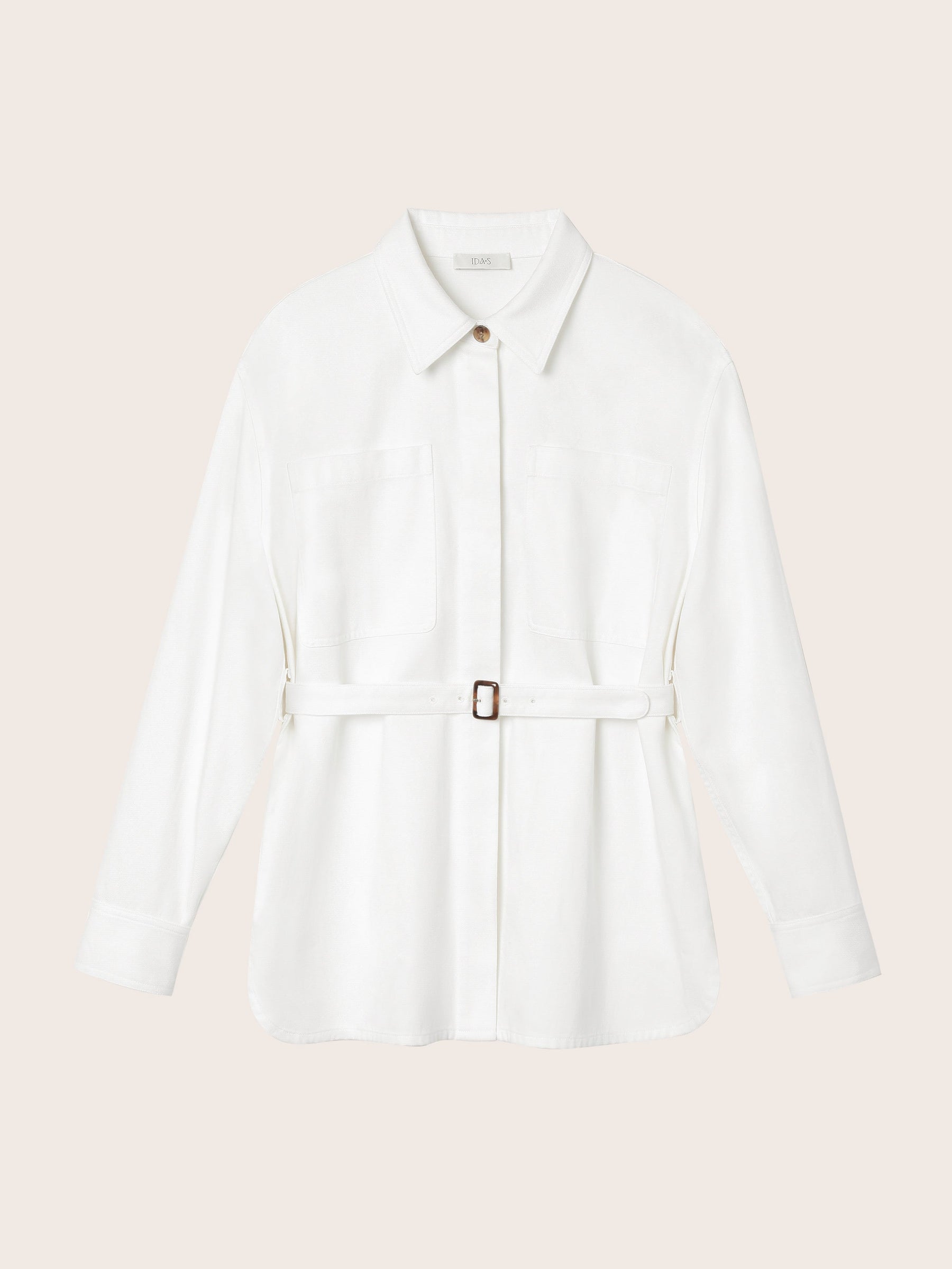 Mara Utility Belted Cotton Shirt