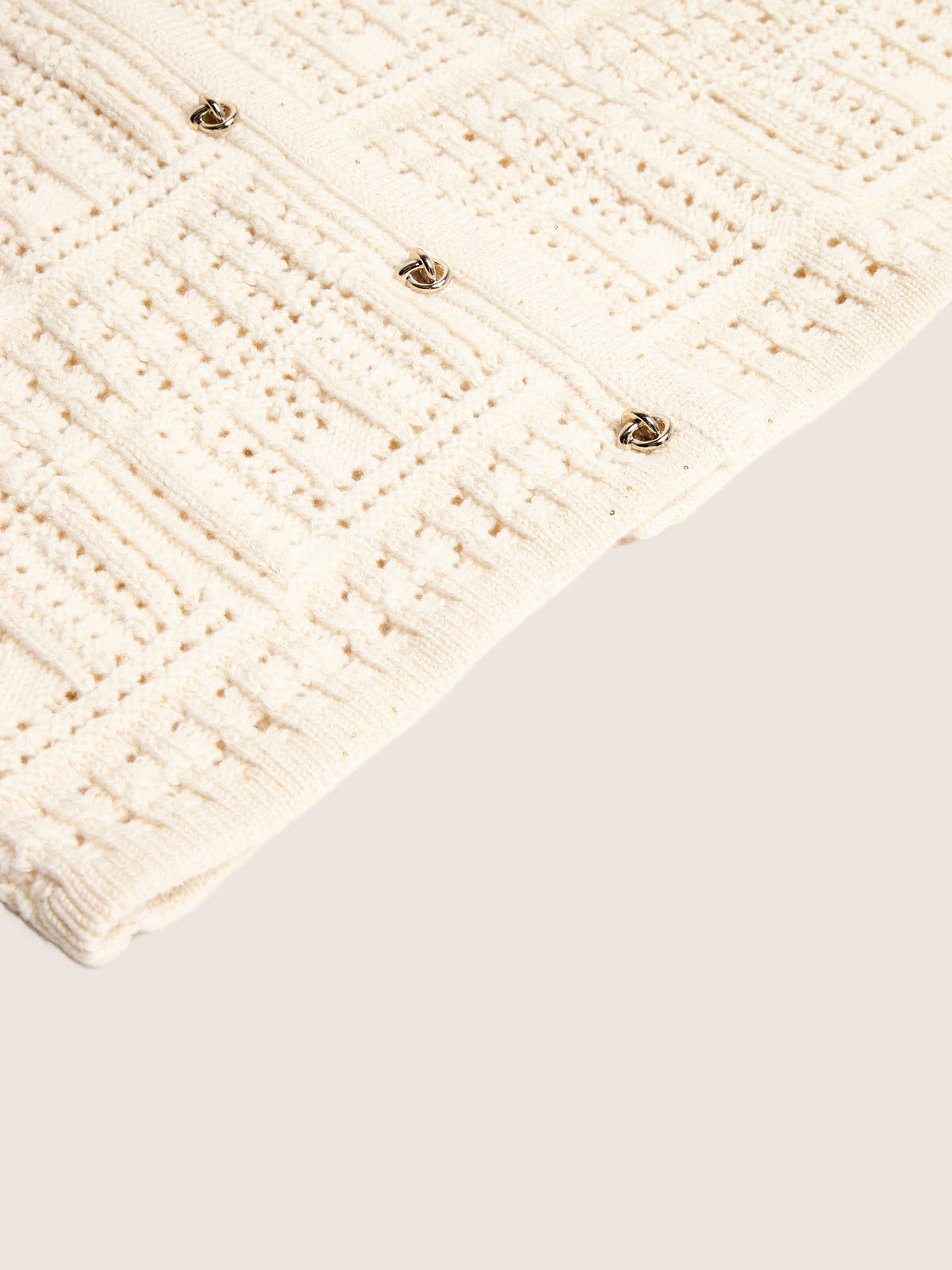 Thea Wool/Cashmere Crochet Cardigan