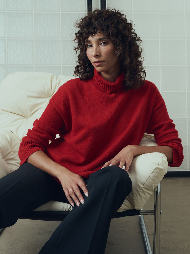 Miranda Luxe Cashmere Turtleneck Sweater
