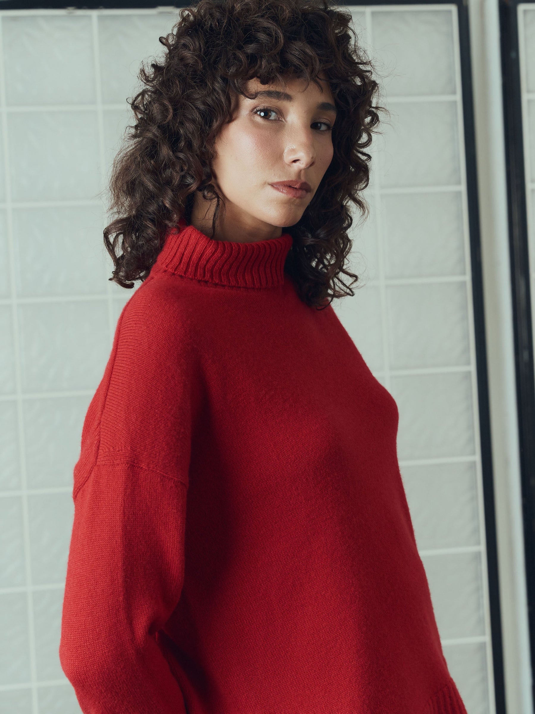 Miranda Luxe Cashmere Turtleneck Sweater