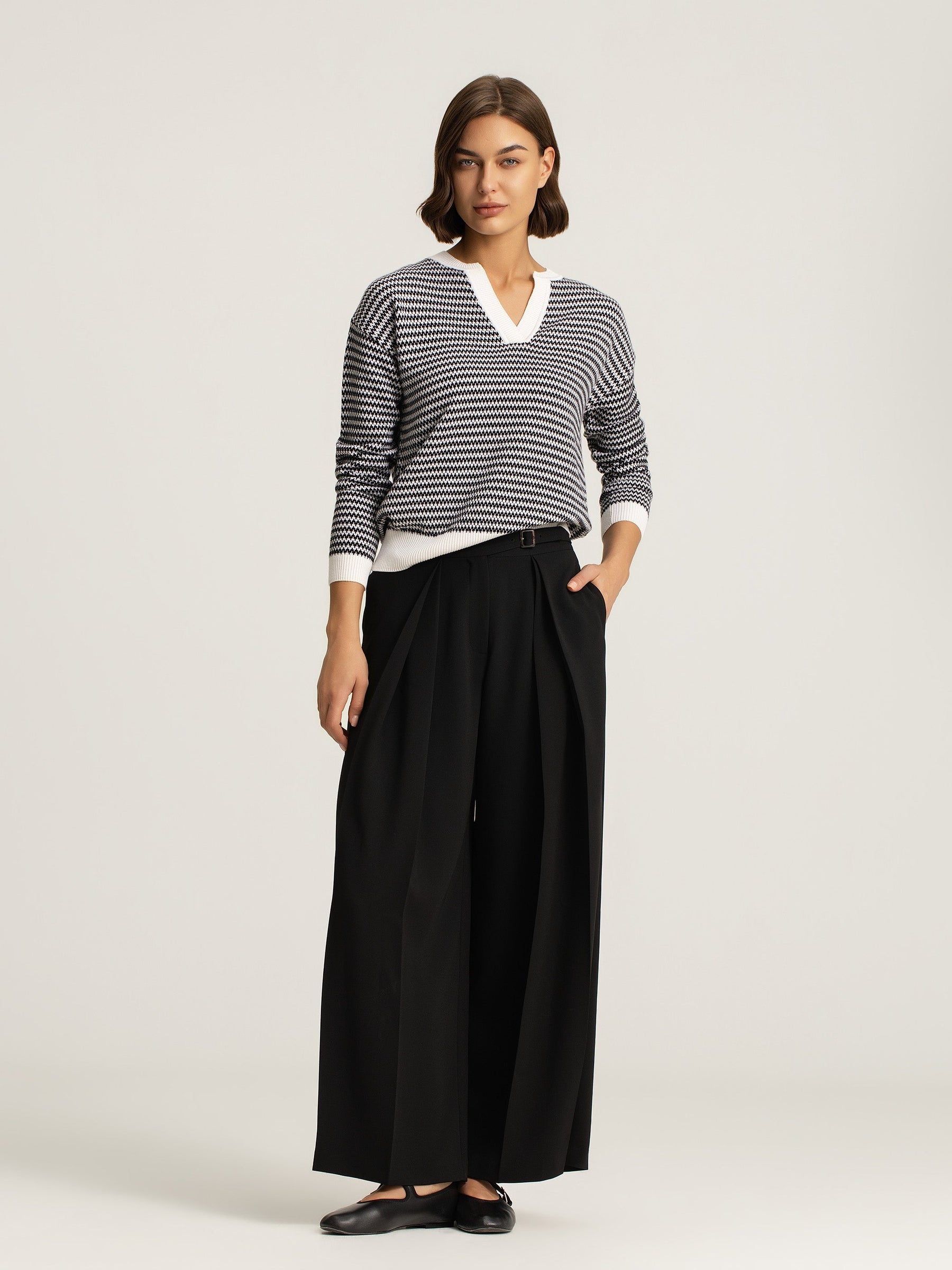 Petra Merino Silk Stripe Pullover