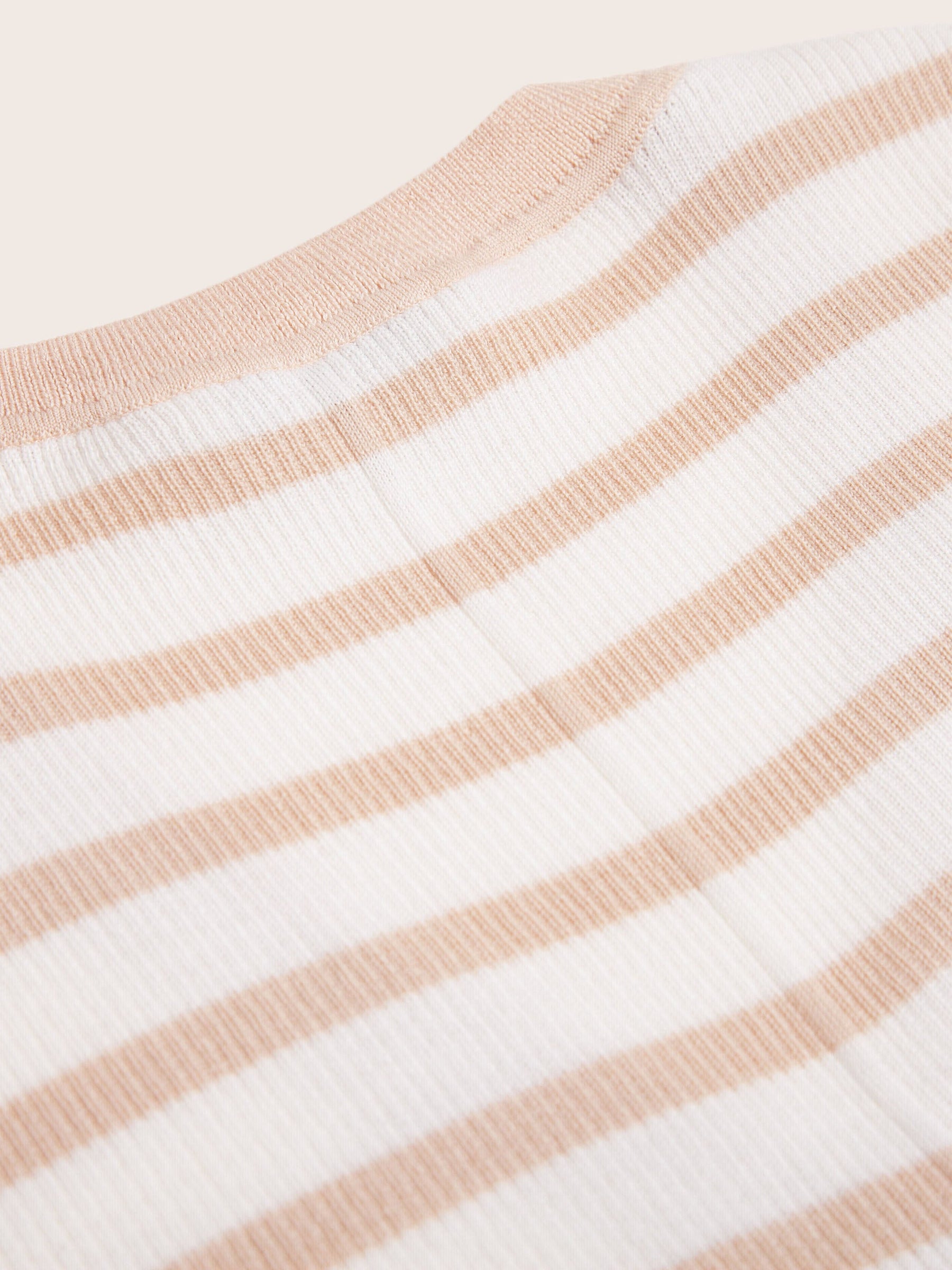 Claremont V-Neck Stripe Wool Knit