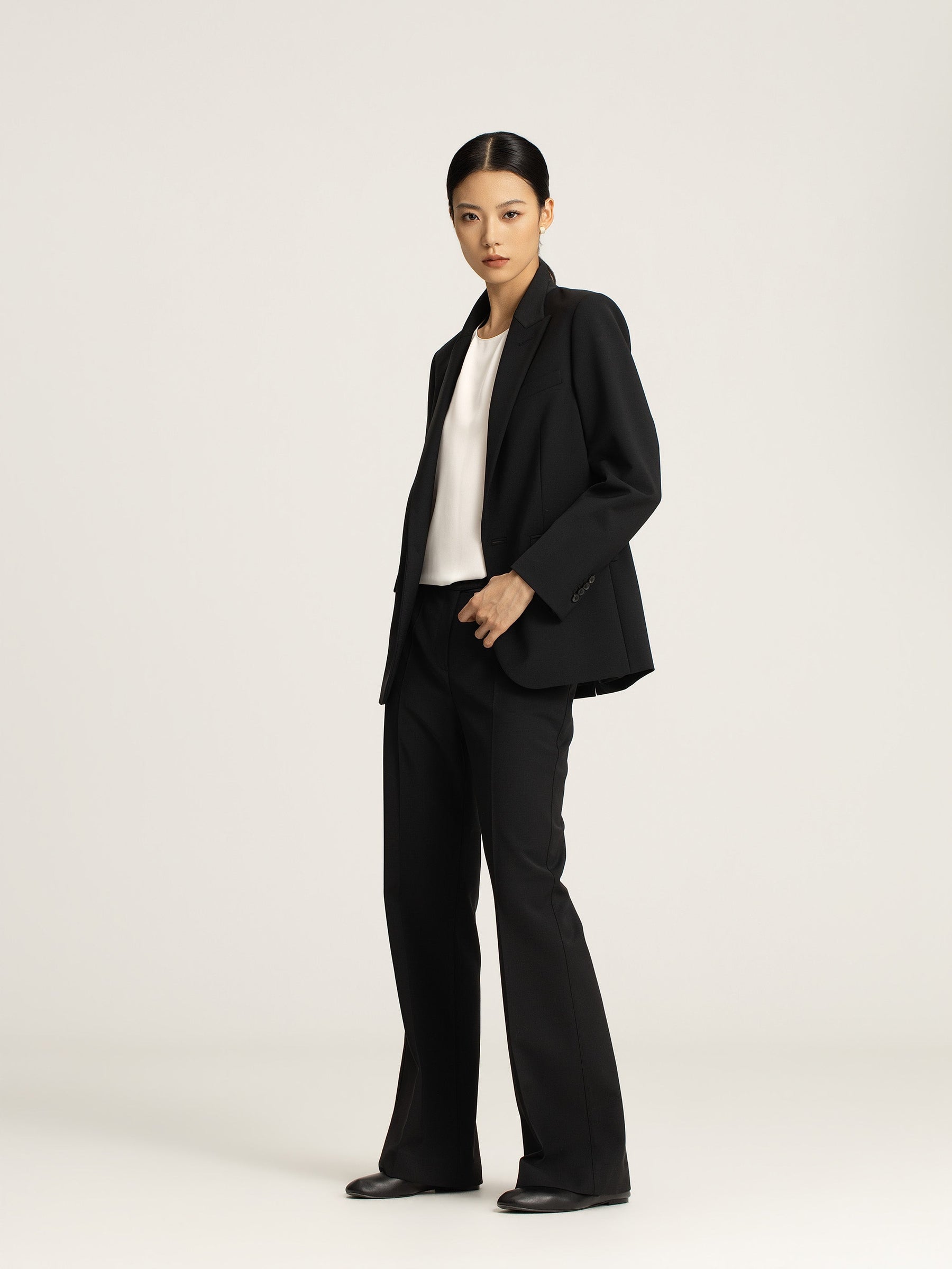 Thea Tweed Wide Leg Trouser
