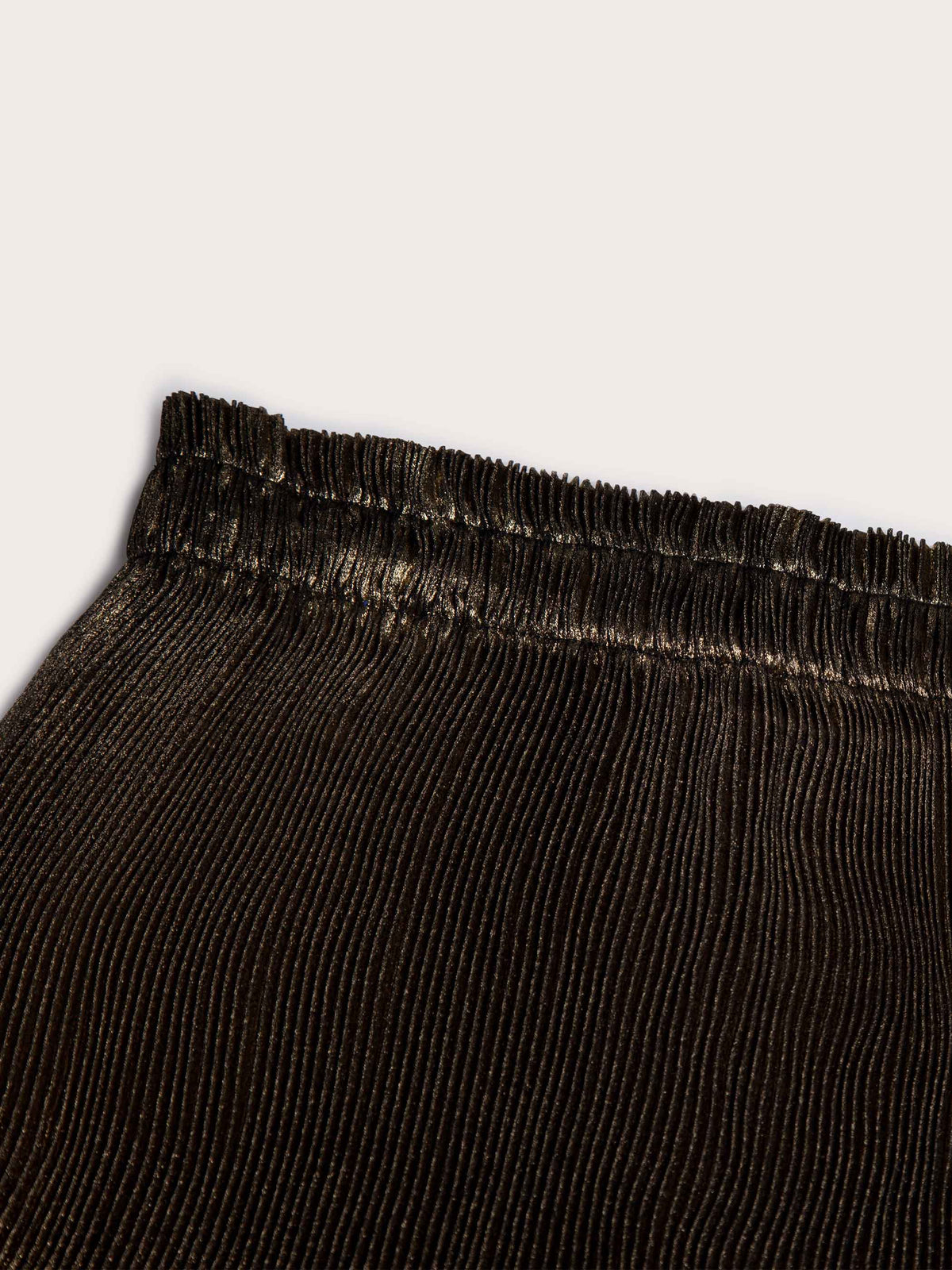 Metallic Pleated Skirt