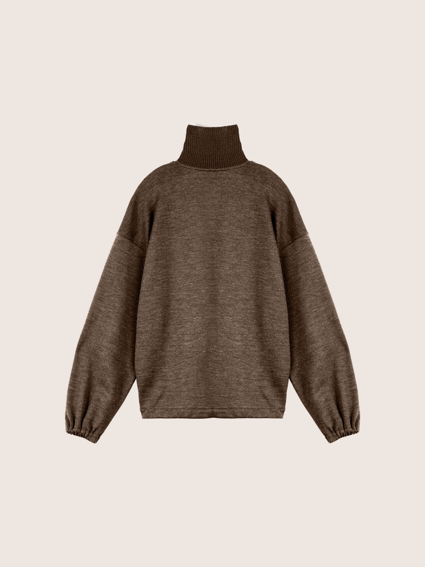 Reina Merino Wool Quarter-Zip Pullover