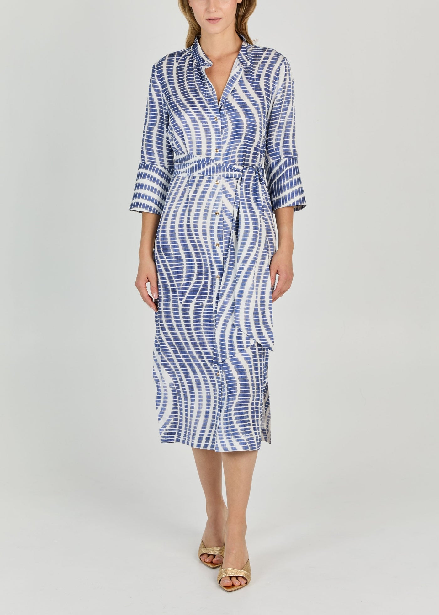 PLAYA PRINT CUPRO  MIDI DRESS