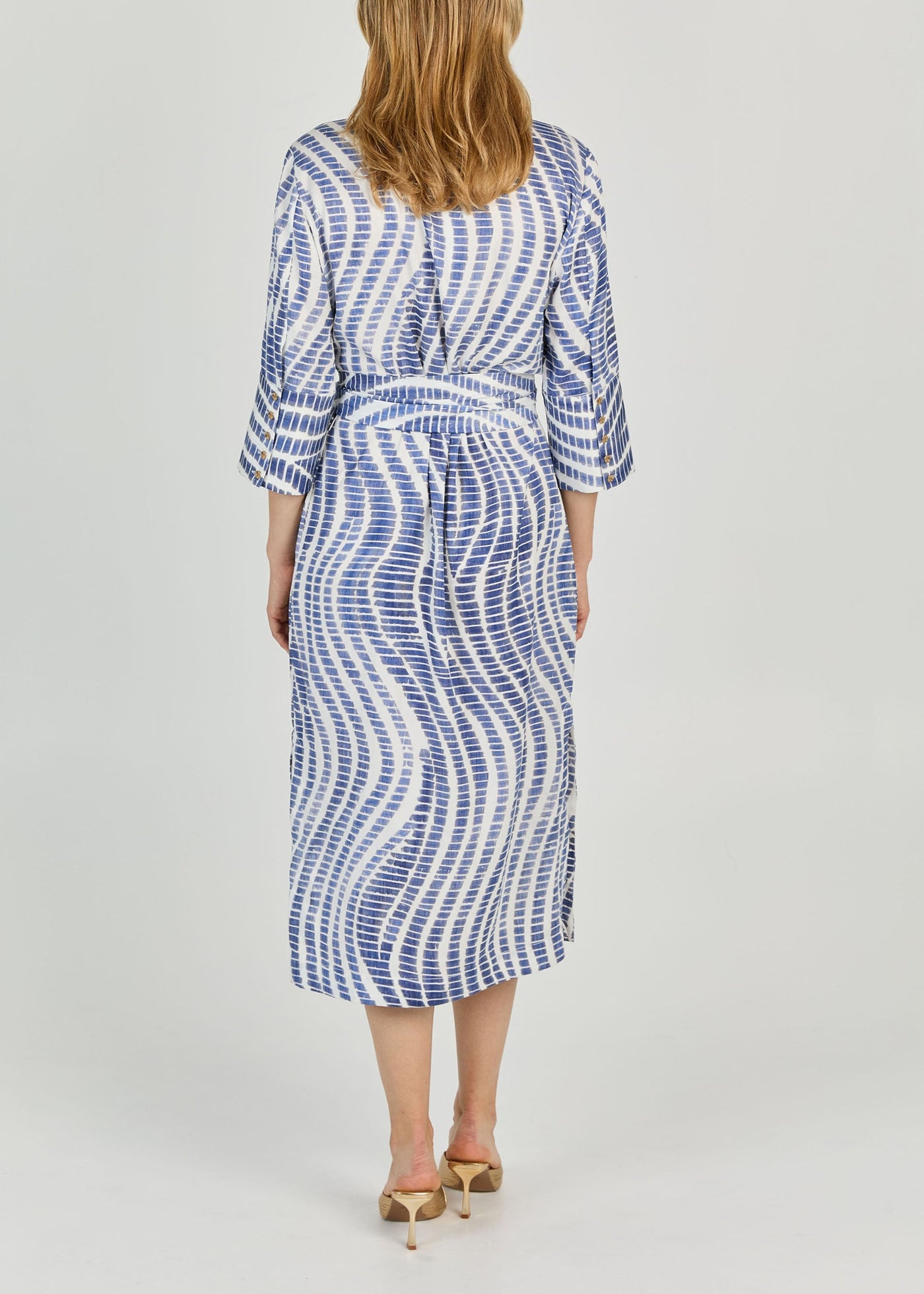 PLAYA PRINT CUPRO  MIDI DRESS