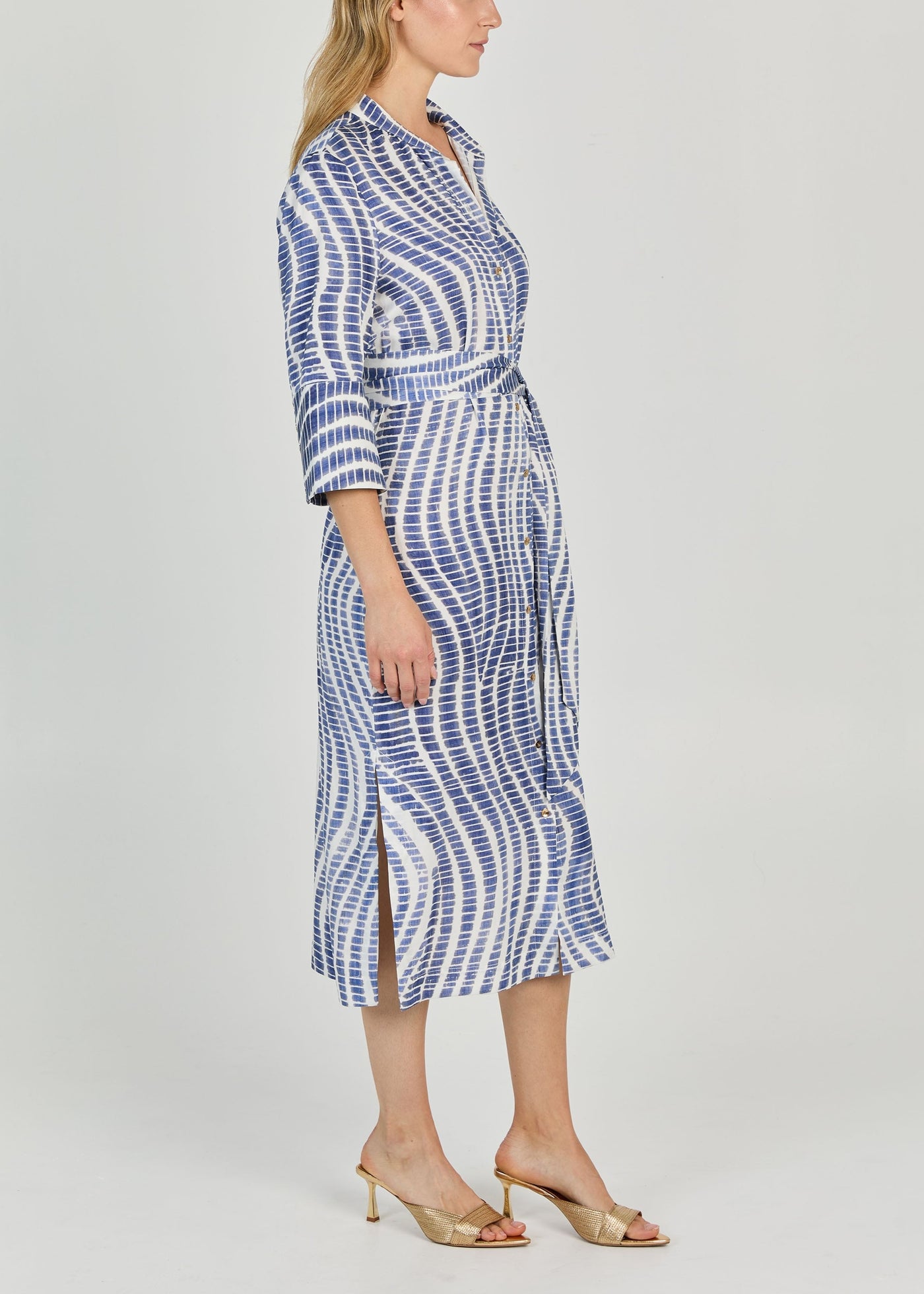 PLAYA PRINT CUPRO  MIDI DRESS