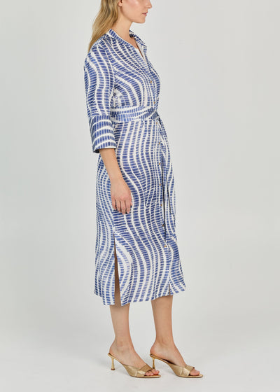 PLAYA PRINT CUPRO  MIDI DRESS