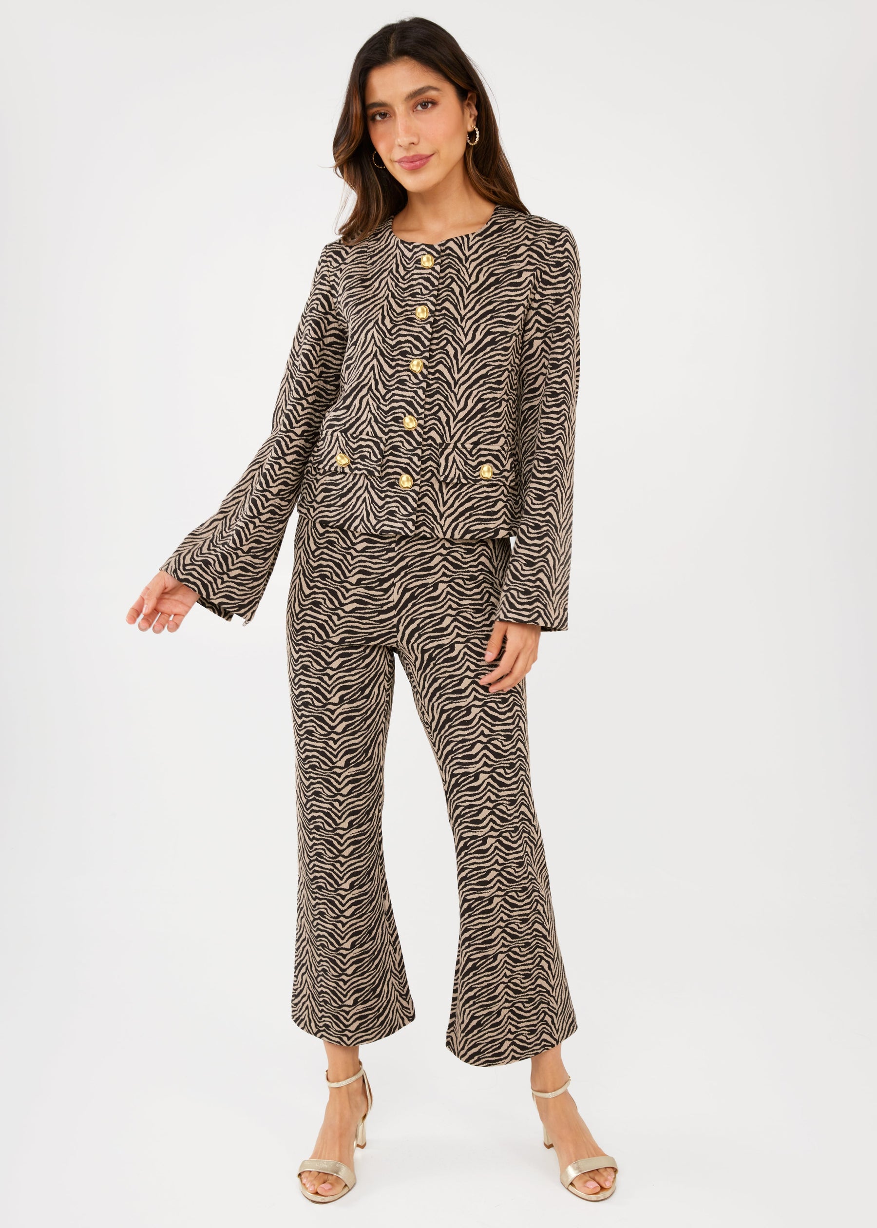 Blake Pant Zebra Jacquard