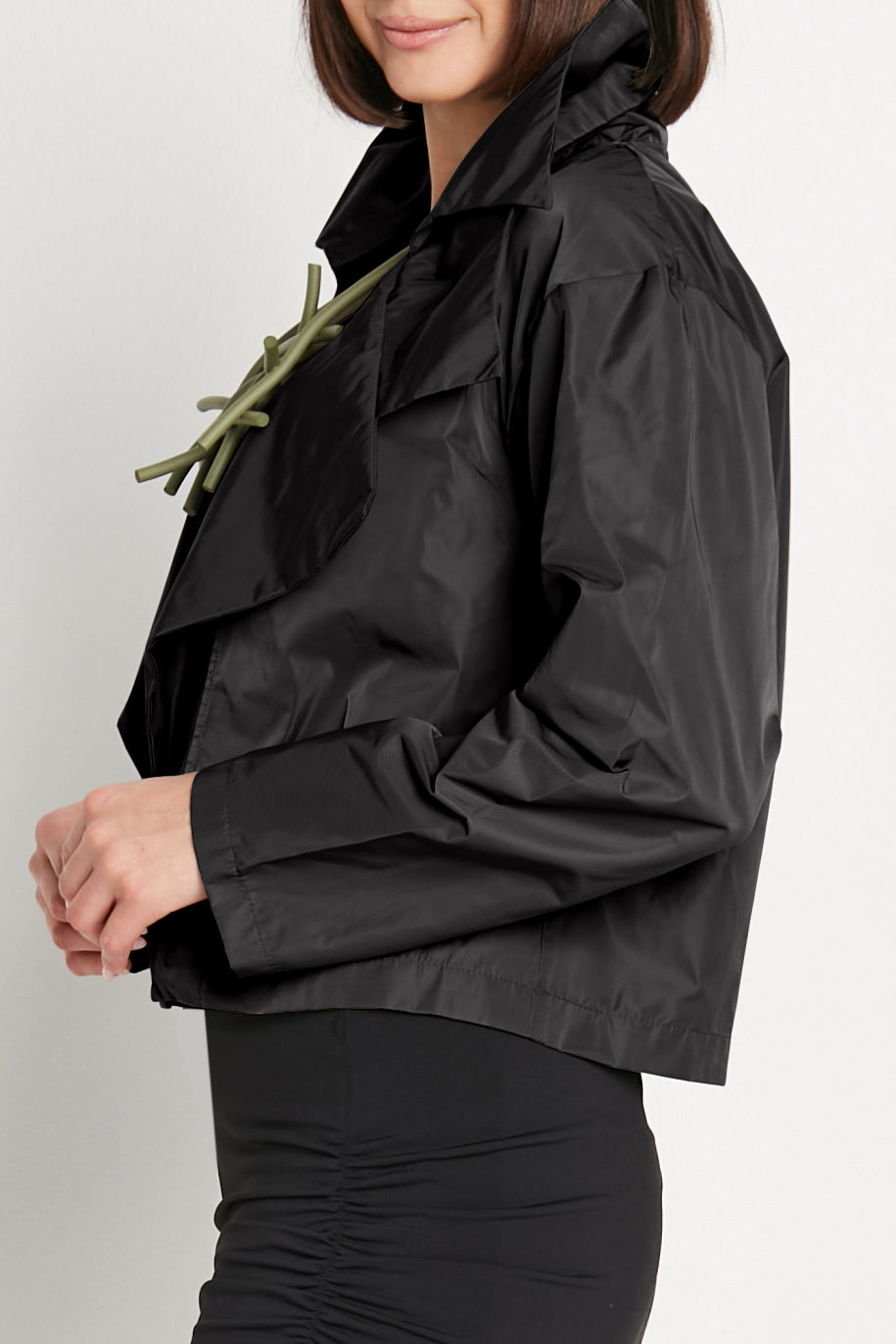 Nylon Triple Collar Jacket