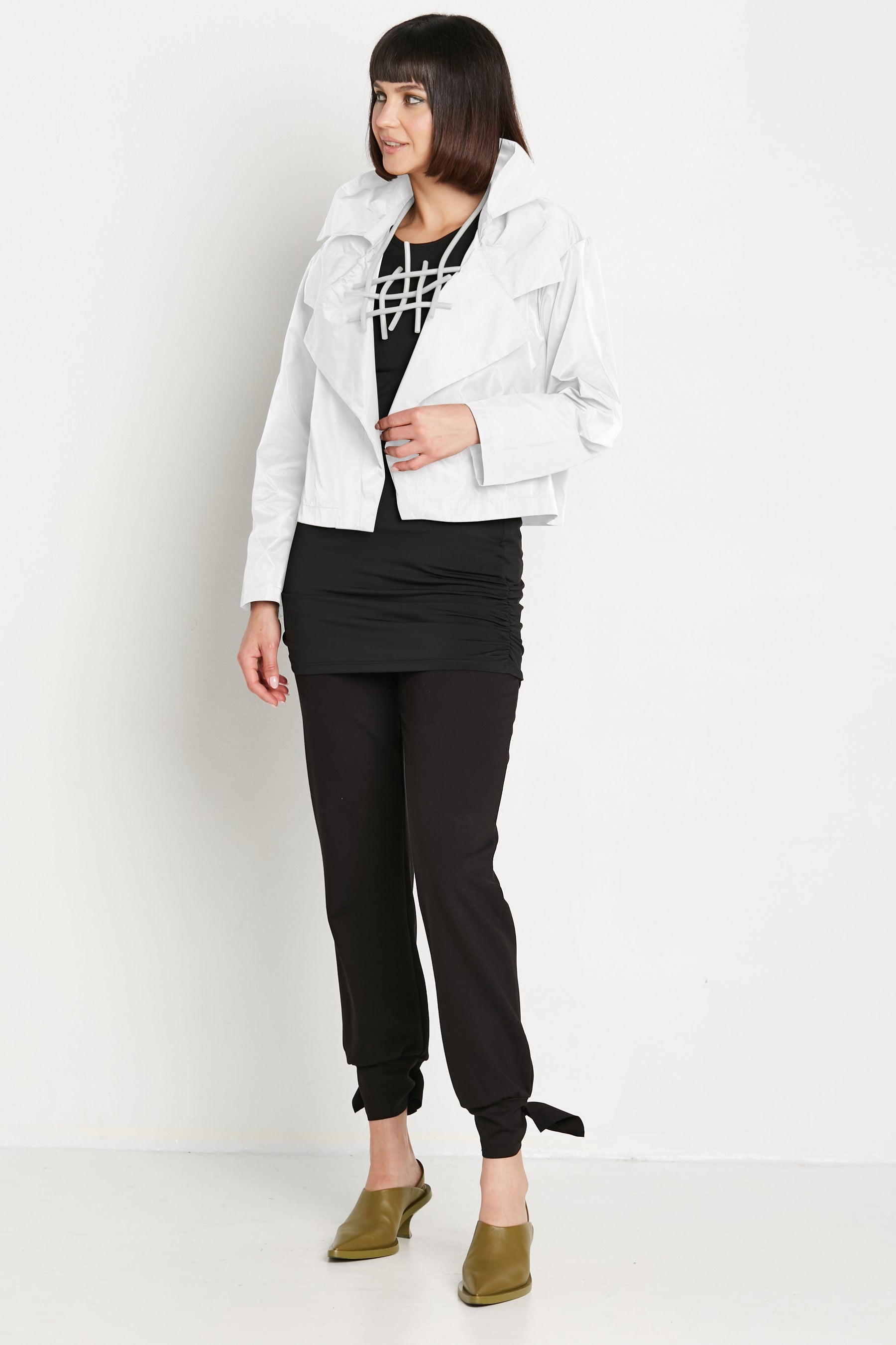 Nylon Triple Collar Jacket