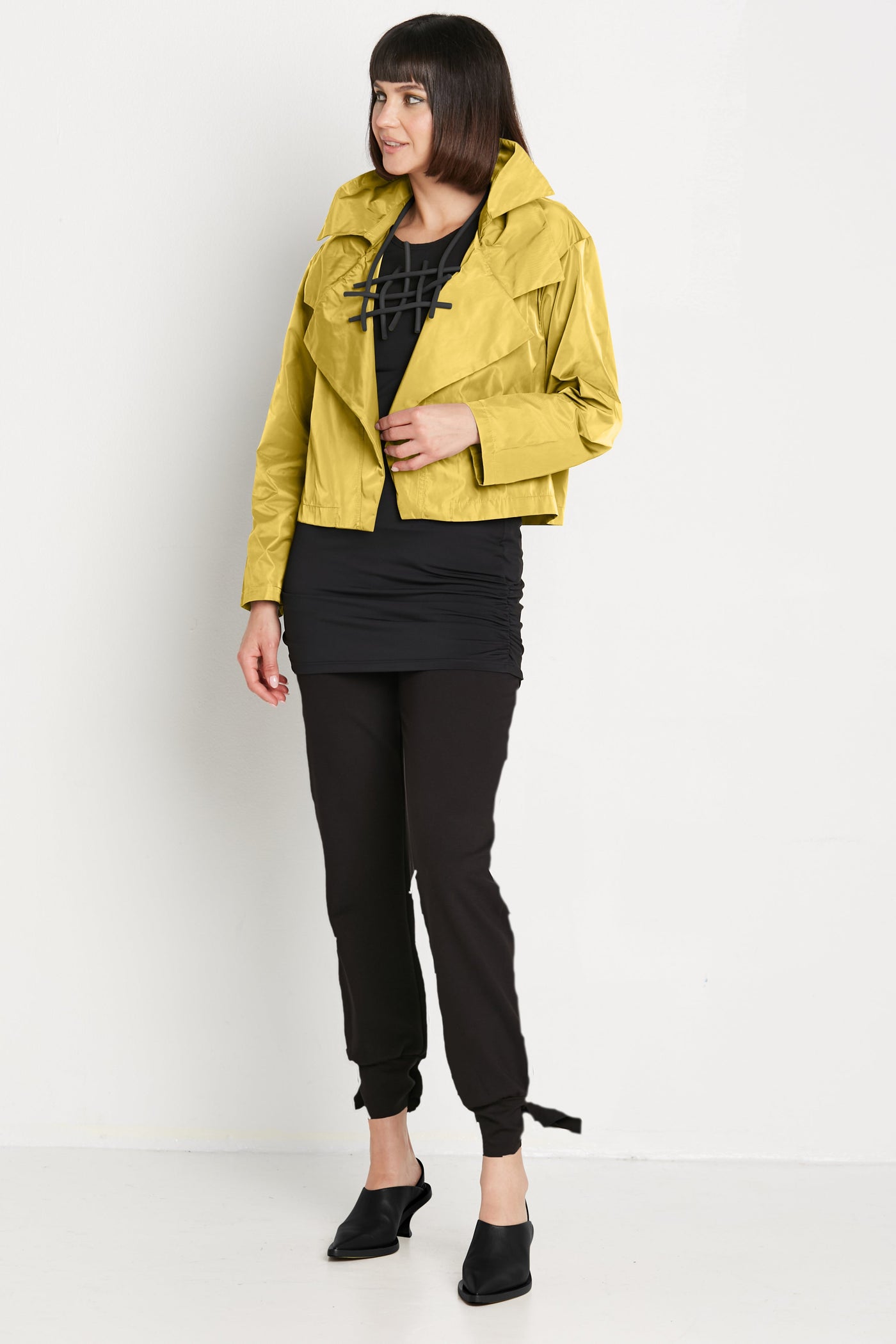 Nylon Triple Collar Jacket
