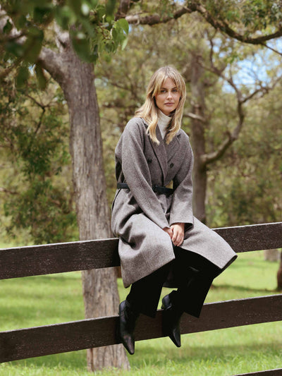 ELARA DOUBLE BREASTED WOOL COAT