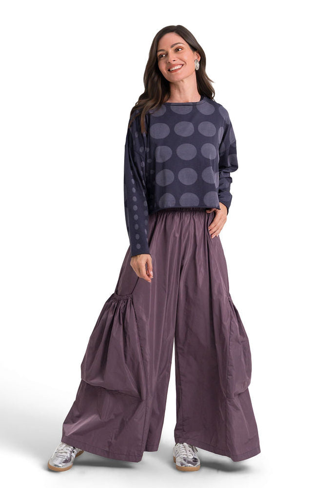 Circles Mini Luxury Boxy Tee - Midnight