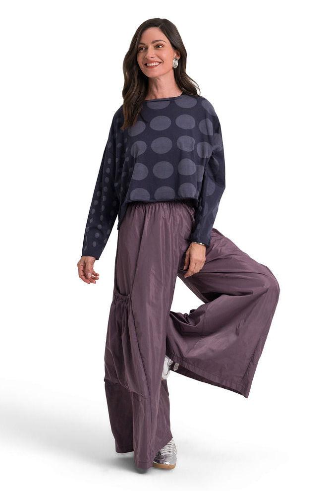 Circles Mini Luxury Boxy Tee - Midnight