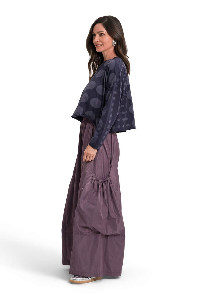 Circles Mini Luxury Boxy Tee - Midnight