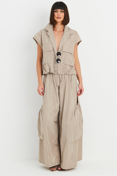 Nylon Big Pocket Pants