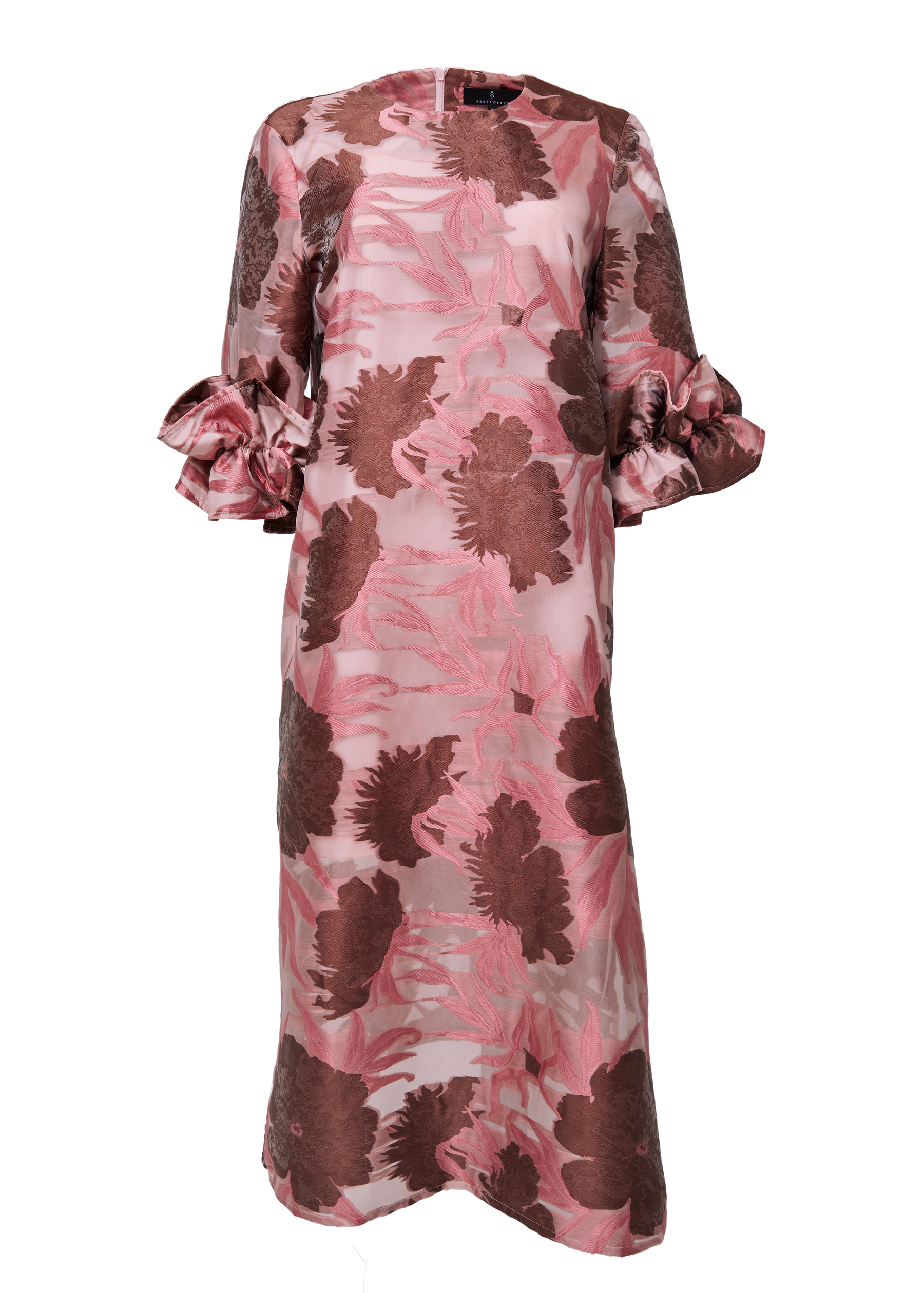 Bronwyn Dress Blush Pansy Vine Organza