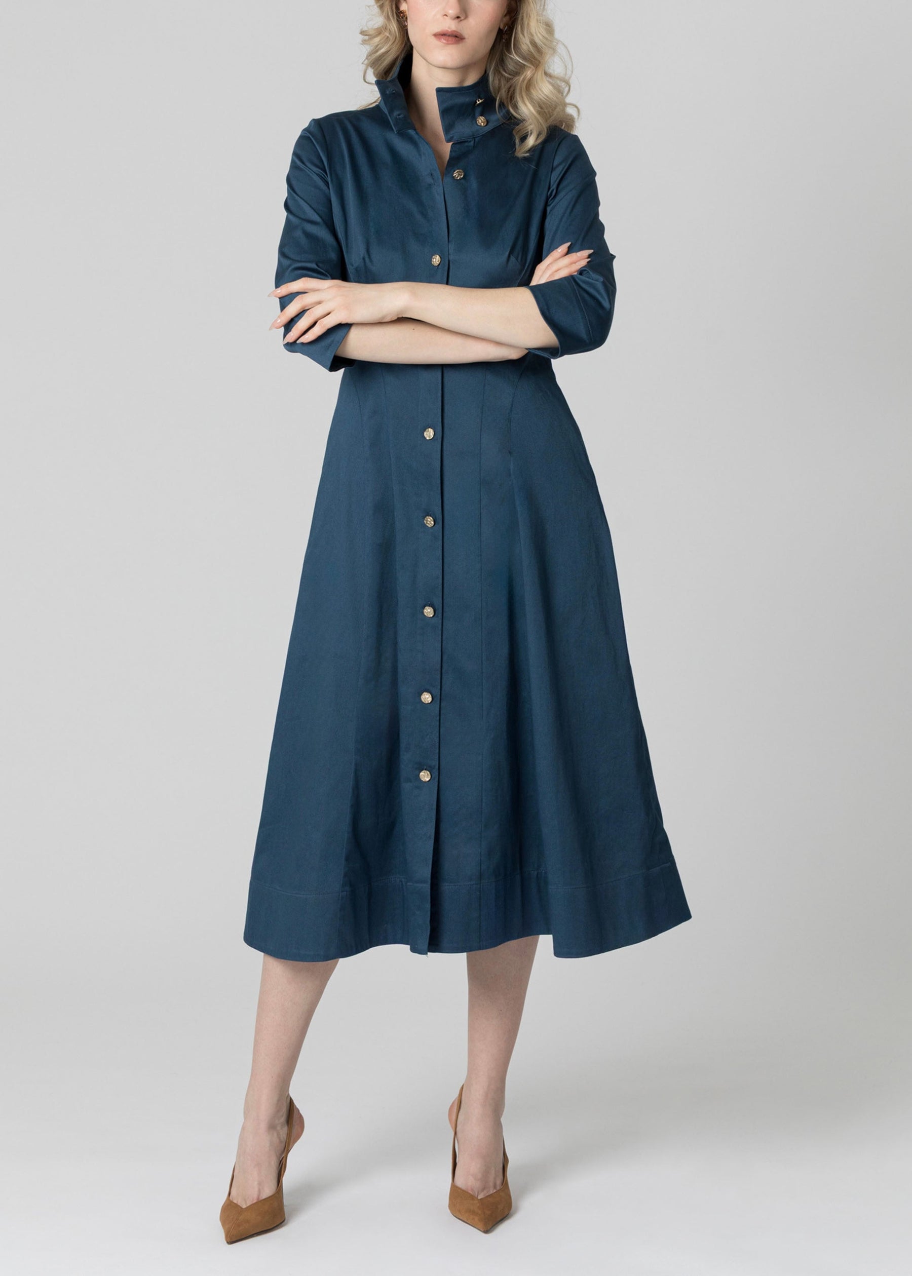 Luxe Cotton Sateen Dress
