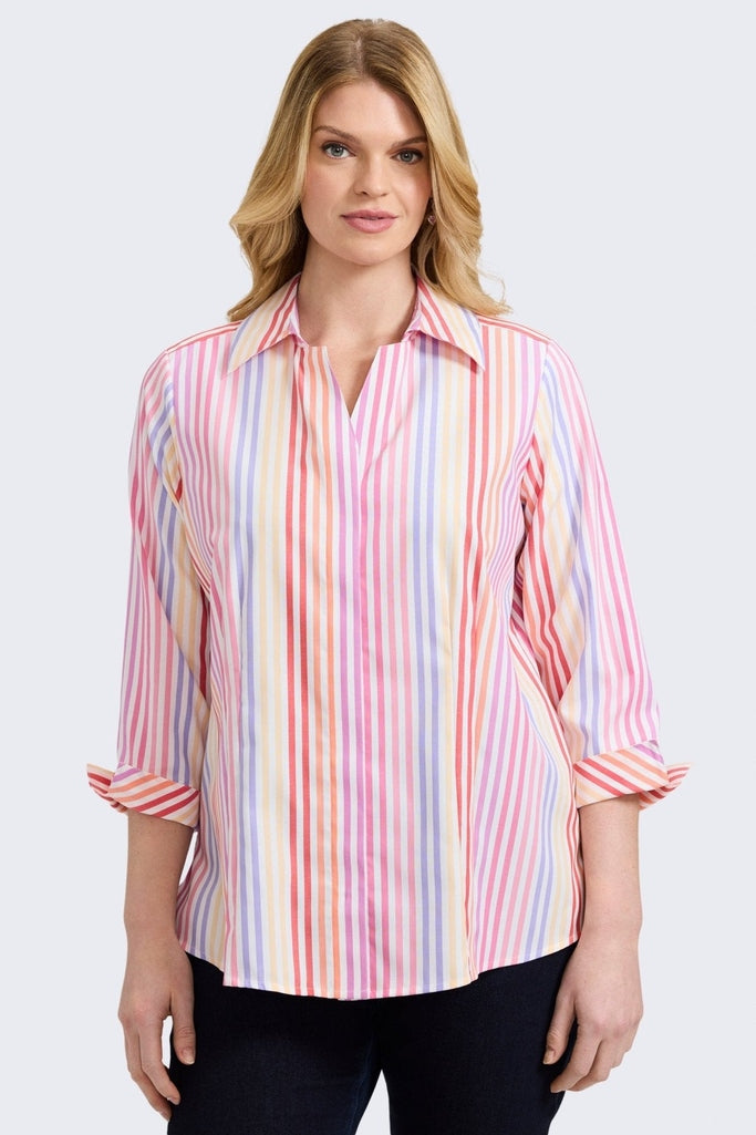 #color_Pinpoint Sunset Ombre Stripe