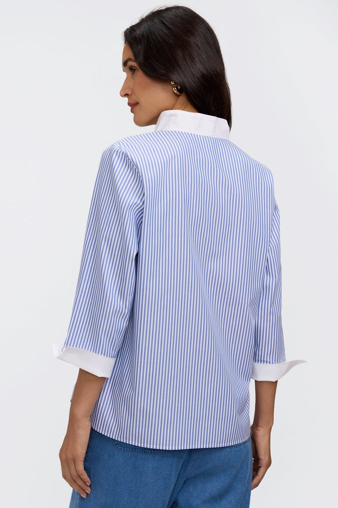 #color_powder blue pinpoint stripe
