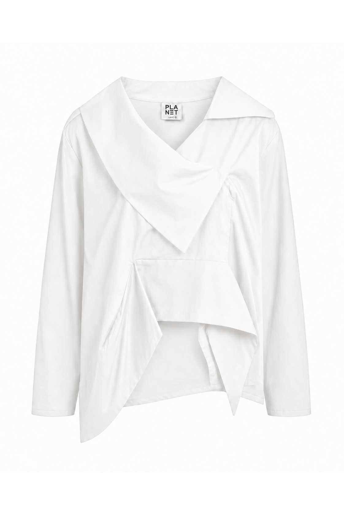Cotton Origami Shirt - White