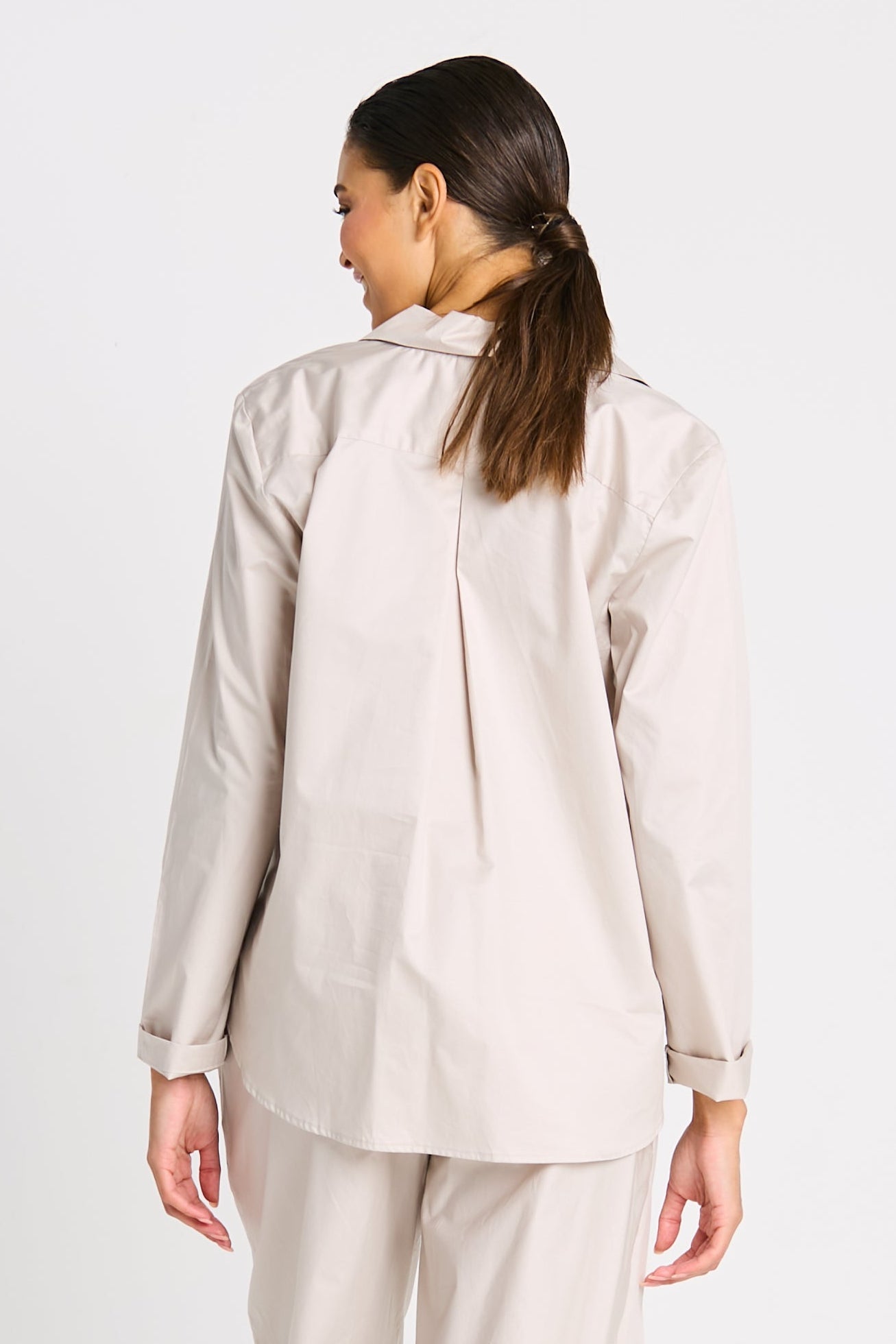 Cotton Half Moon Shirt