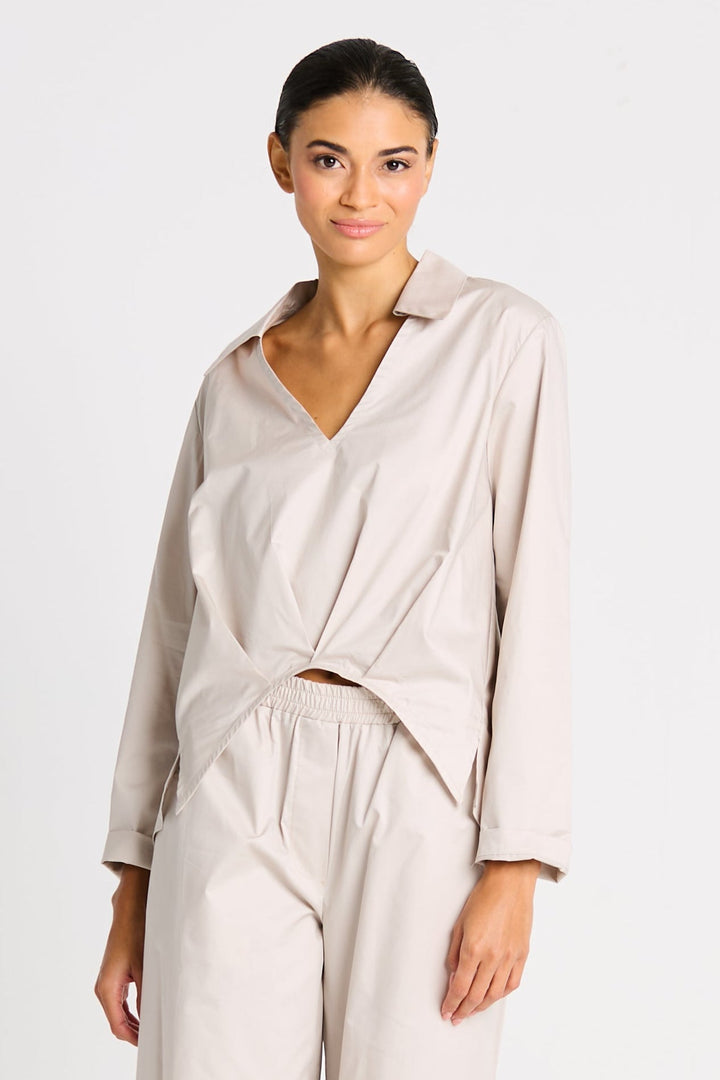 Cotton Half Moon Shirt