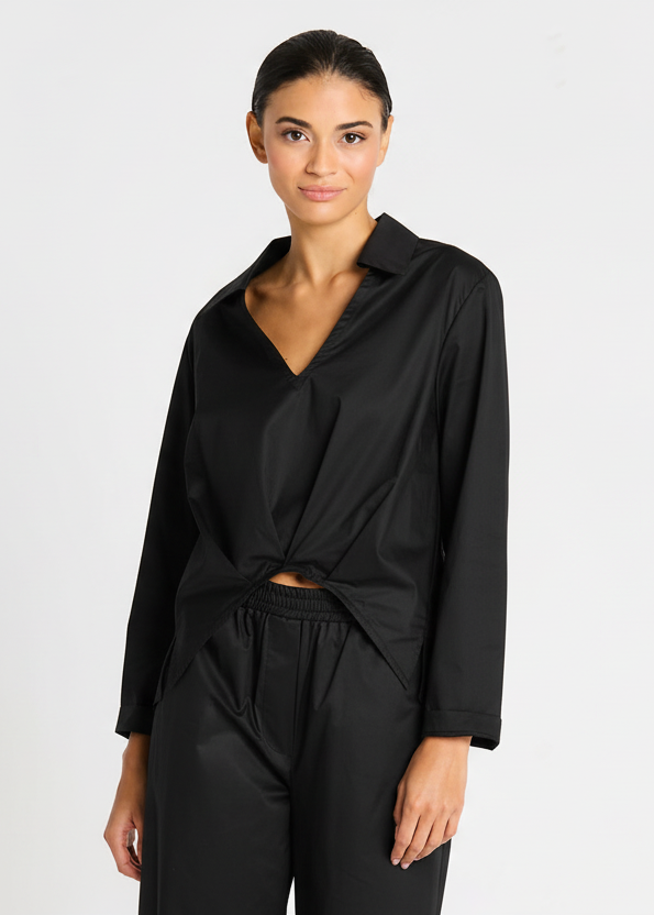 Cotton Half Moon Shirt