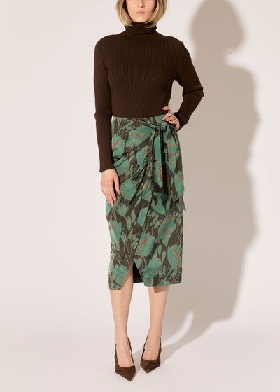 Dutch Floral Print Skirt