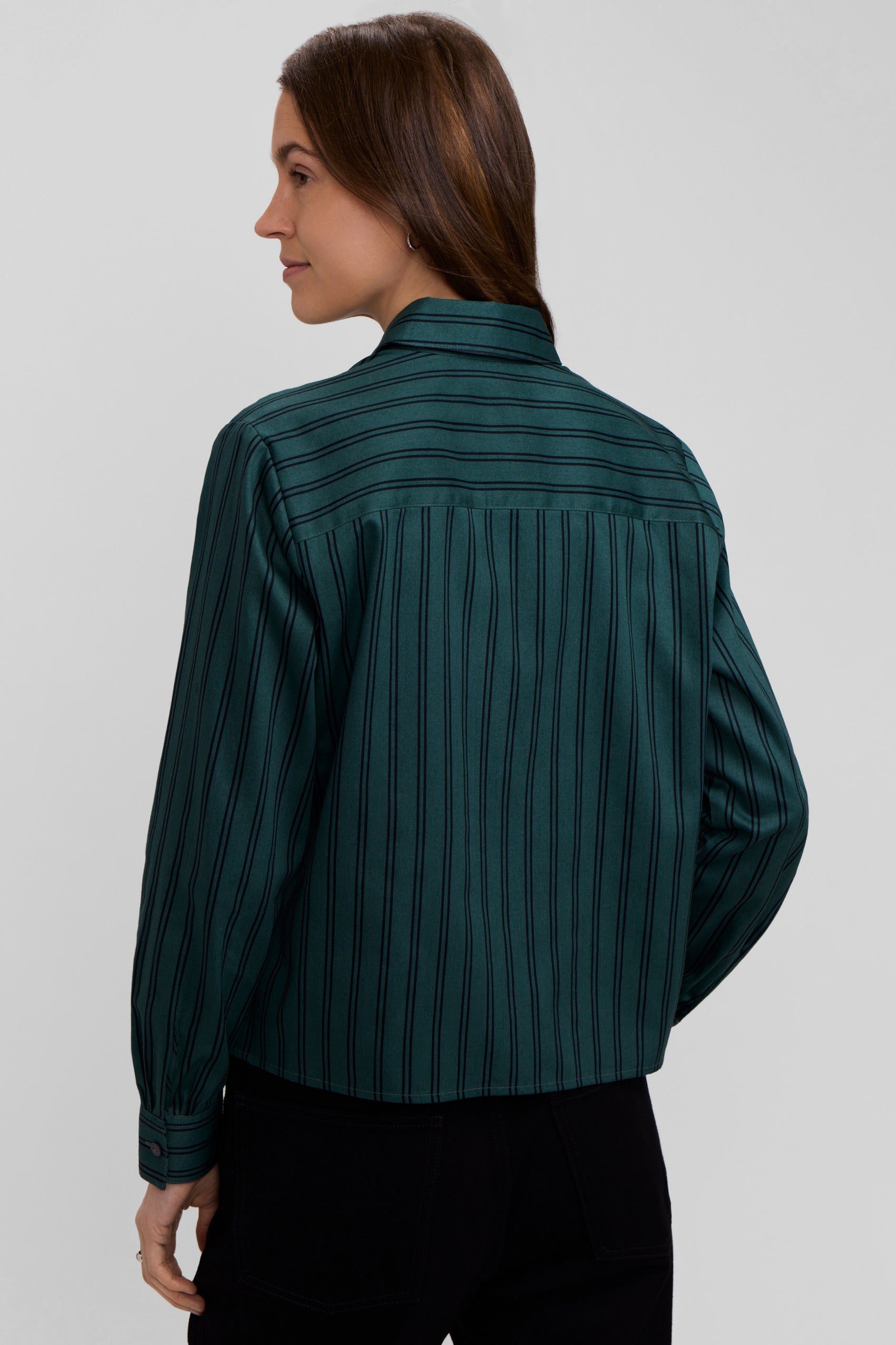 Jodie Animal Border Long Sleeve Short Shirt