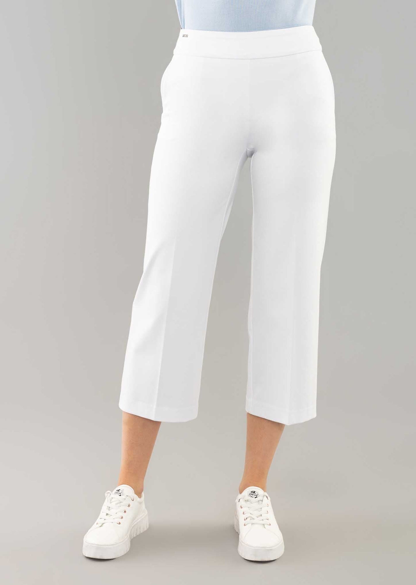 Kathryne Fabric 24" Crop Pant W/ Pockets