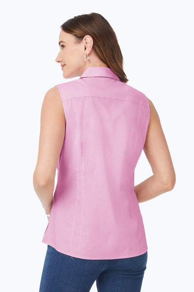 Taylor Essential Stretch Non-Iron Sleeveless Shirt #color_orchid bouquet