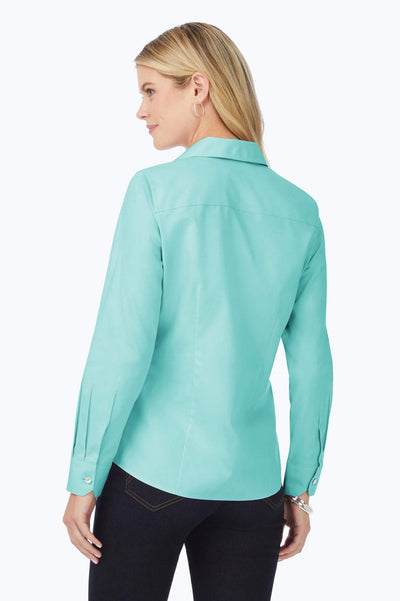 Dianna Essential Pinpoint Non-Iron Shirt #color_oceanside