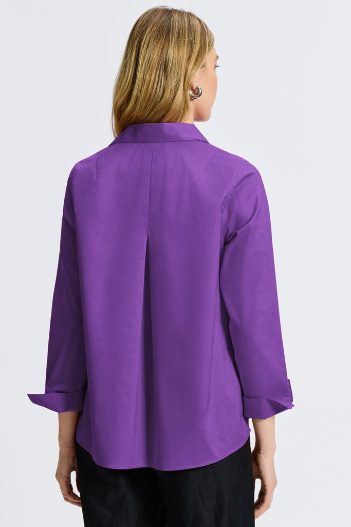 Back of the Agnes long sleeve shirt #color_purple topaz