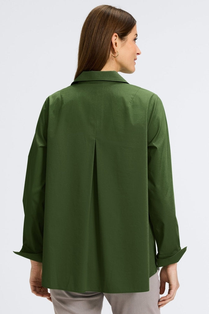 Back of the Agnes long sleeve shirt #color_basil