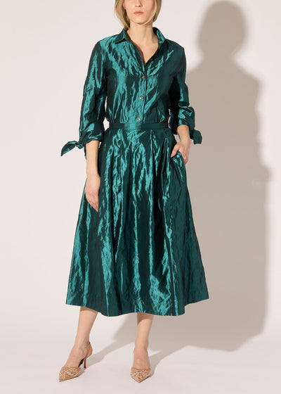 Metallic Taffeta Skirt