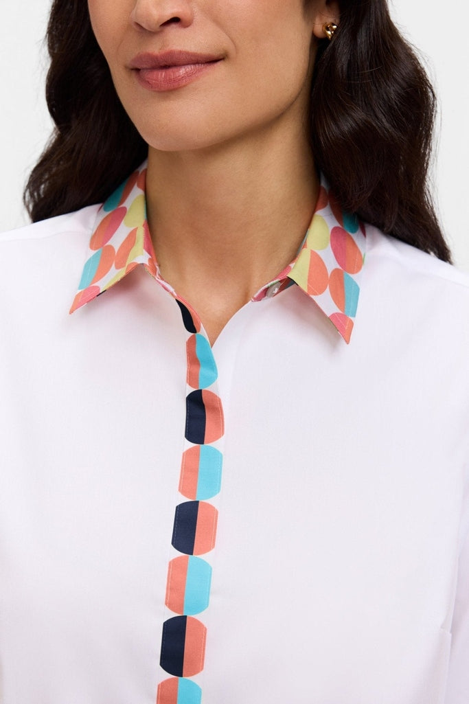 Luna Retro Dot 3/4 Sleeve Shirt