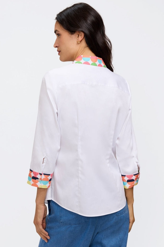 Luna Retro Dot 3/4 Sleeve Shirt