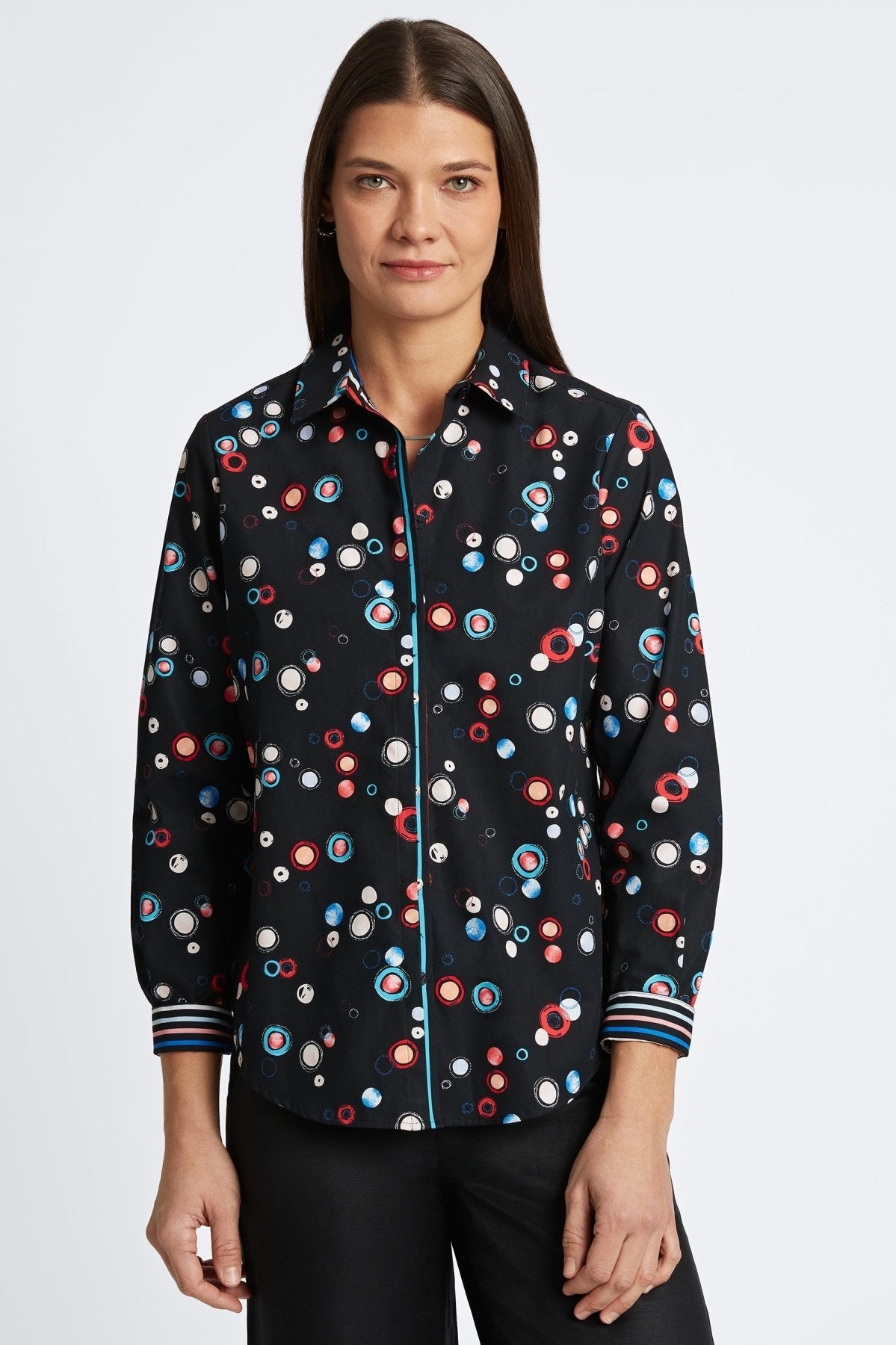 Charlie No Iron Multicolor Dots Shirt