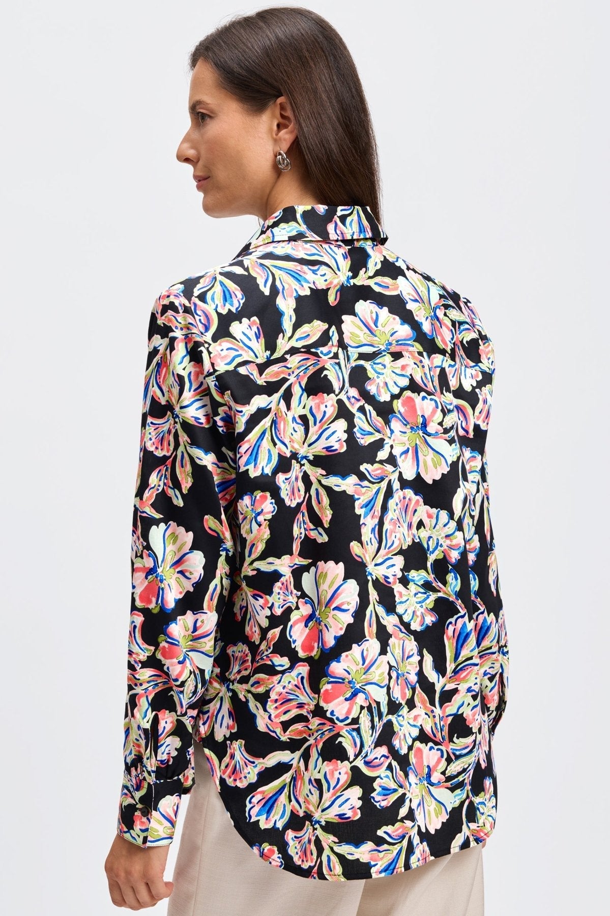 Meghan Night Blossoms Long Sleeve Shirt