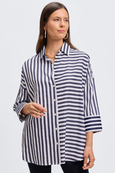 Avery Double Stripe 3/4 Sleeve Shirt