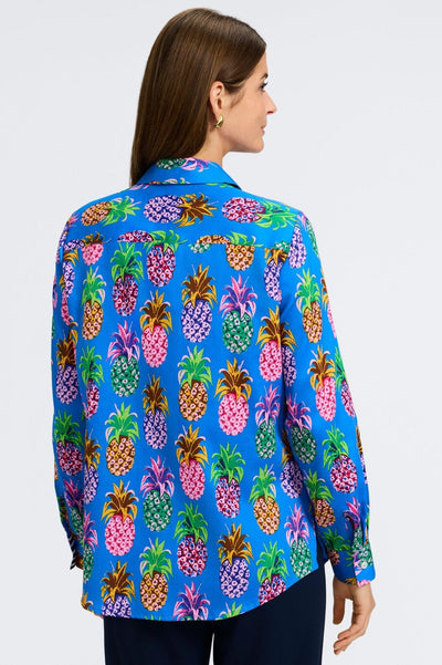 Zoey Pineapple Long Sleeve Shirt