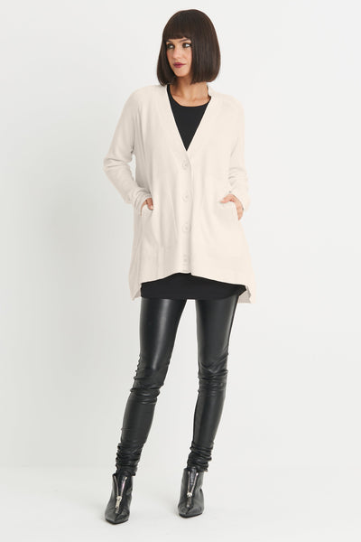 Pima Cotton Varsity Cardigan