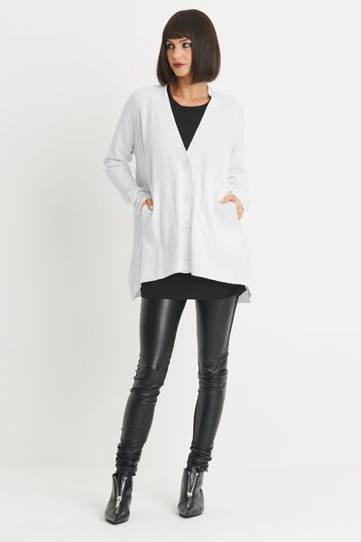 Pima Cotton Varsity Cardigan