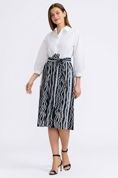 Esther Braided Belts 3/4 Sleeve Dress